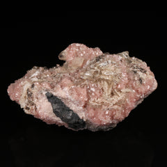 Baryte on Rhodochrosite