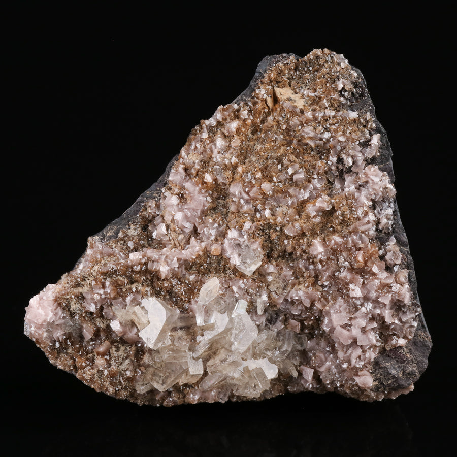 Baryte on Rhodochrosite