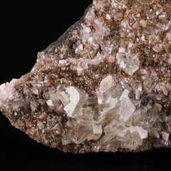 Baryte on Rhodochrosite