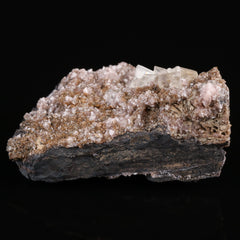 Baryte on Rhodochrosite