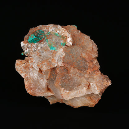 Dioptase on Quartz