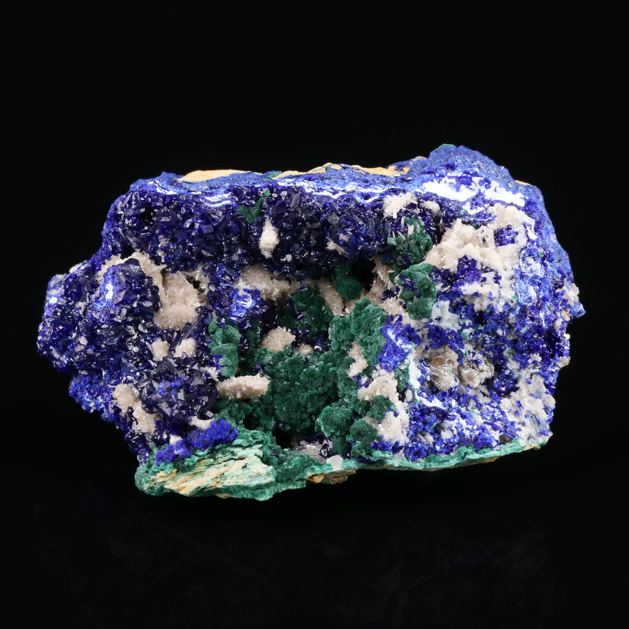 Cerussite on Malachite & Azurite