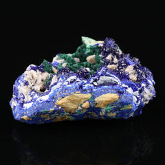Cerussite on Malachite & Azurite