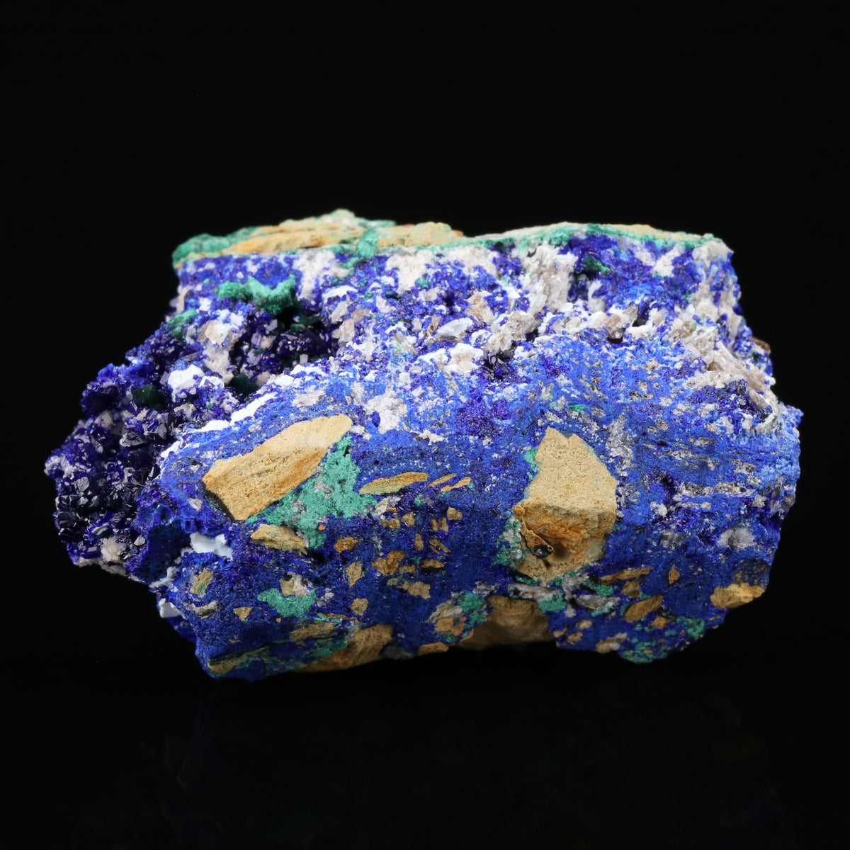 Cerussite on Malachite & Azurite