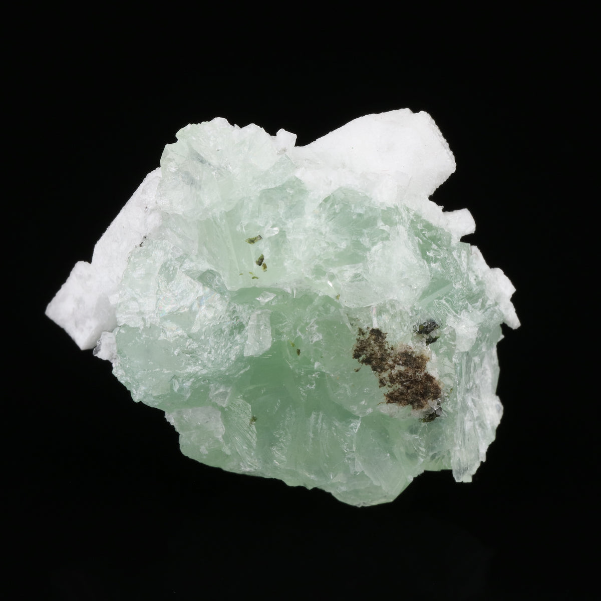 Apophyllite on Prehnite