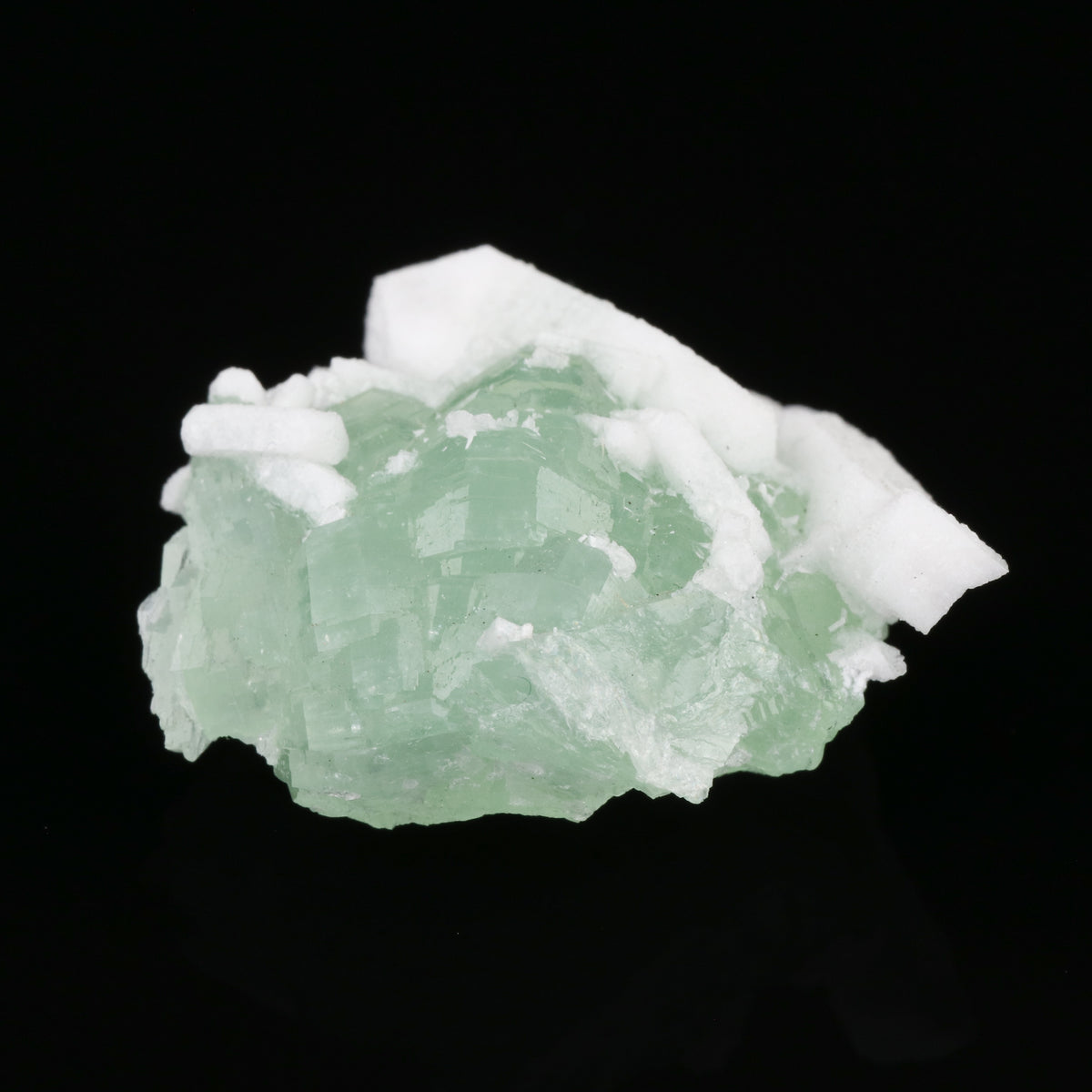 Apophyllite on Prehnite