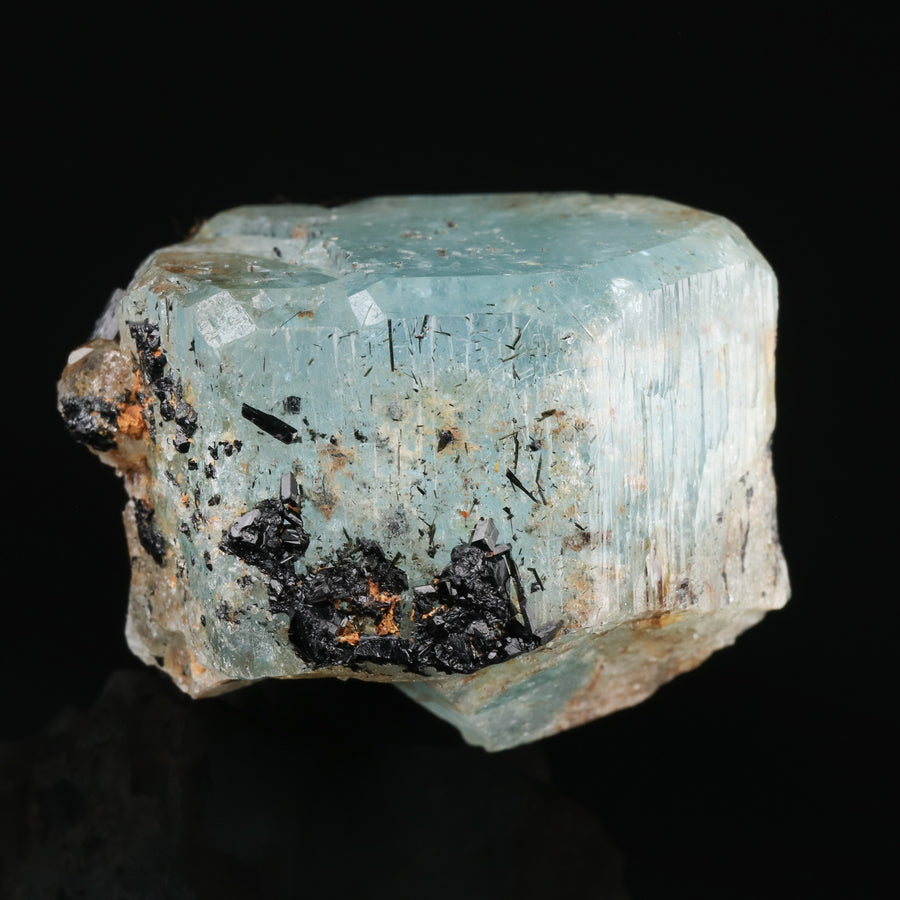 Schorl on Aquamarine