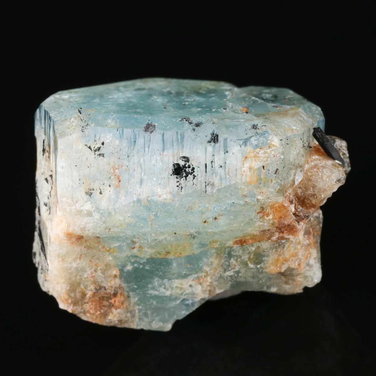 Schorl on Aquamarine