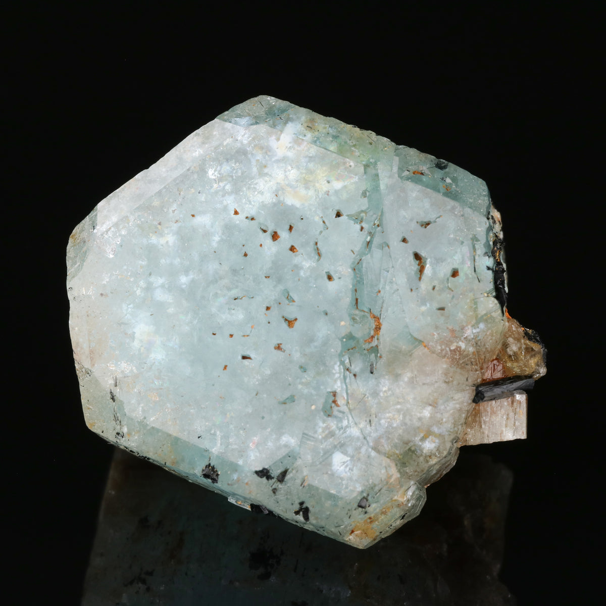Schorl on Aquamarine