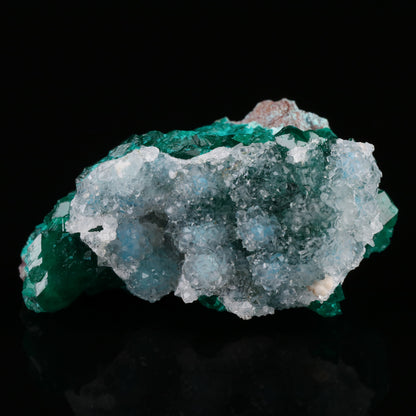 Quartz on Shattuckite & Dioptase — photo 1