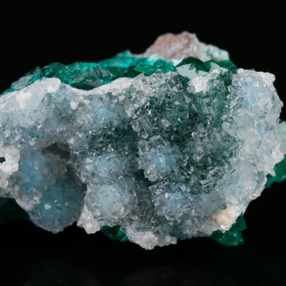 Quartz on Shattuckite & Dioptase — photo 2