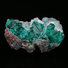 Quartz on Shattuckite & Dioptase - photo 3