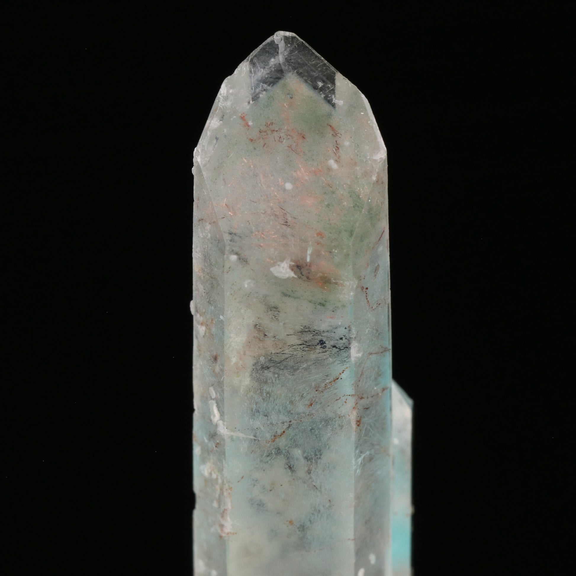 Ajoite & Native Copper in Quartz — photo 2