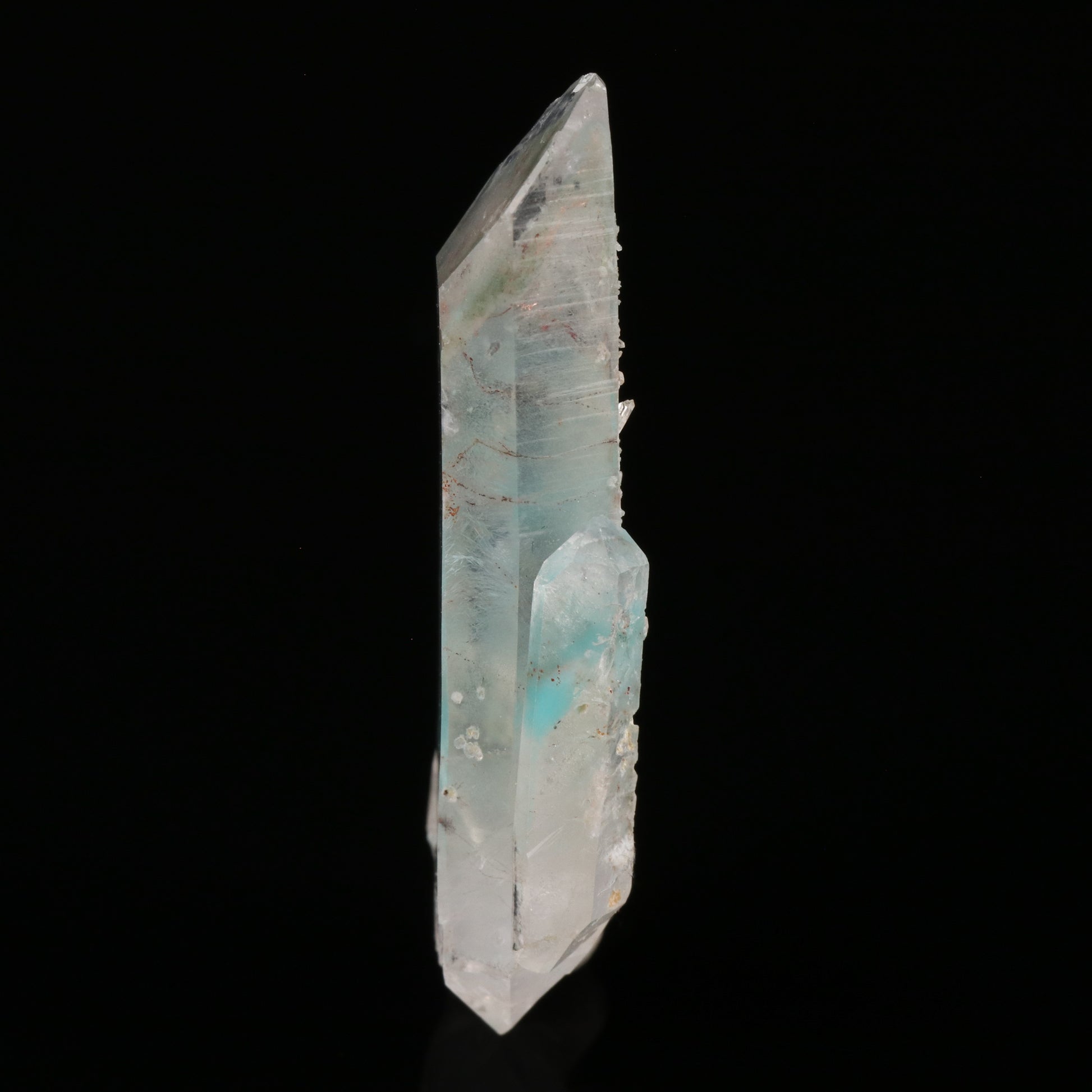 Ajoite & Native Copper in Quartz — photo 1