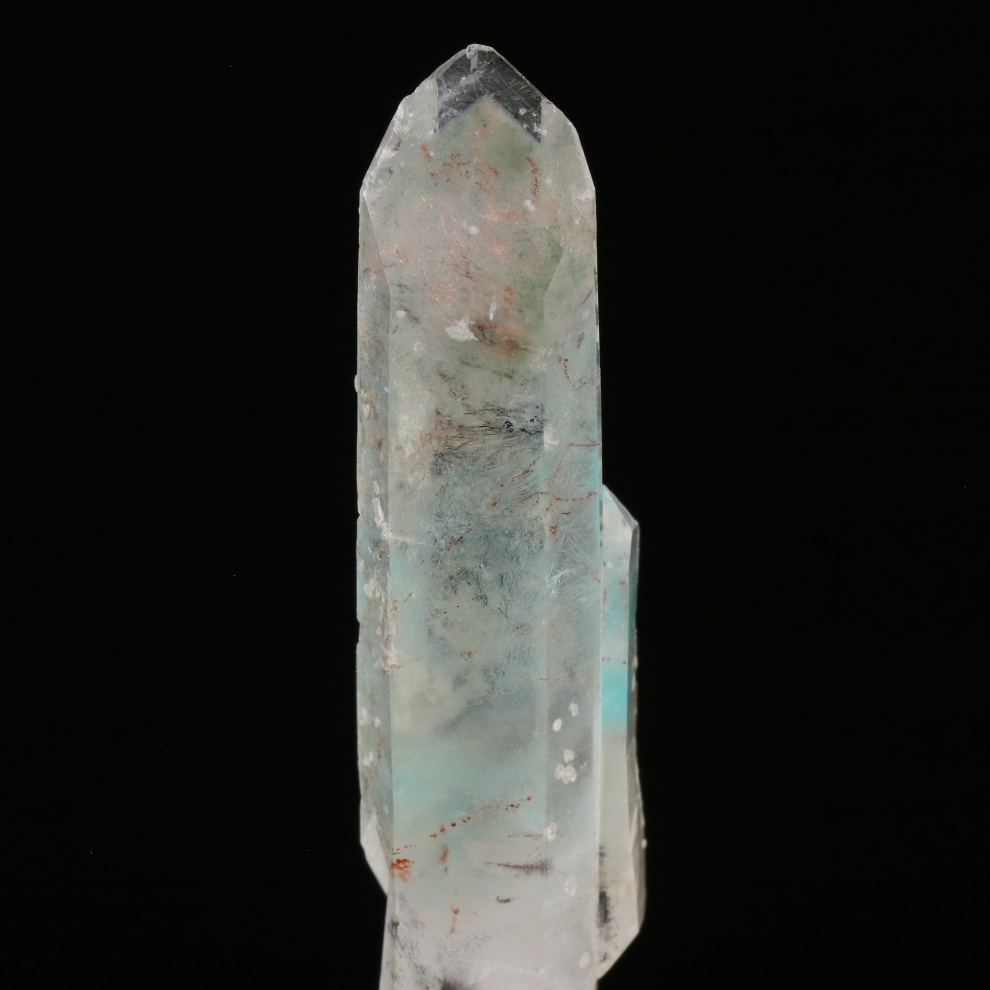 Ajoite & Native Copper in Quartz — photo 3