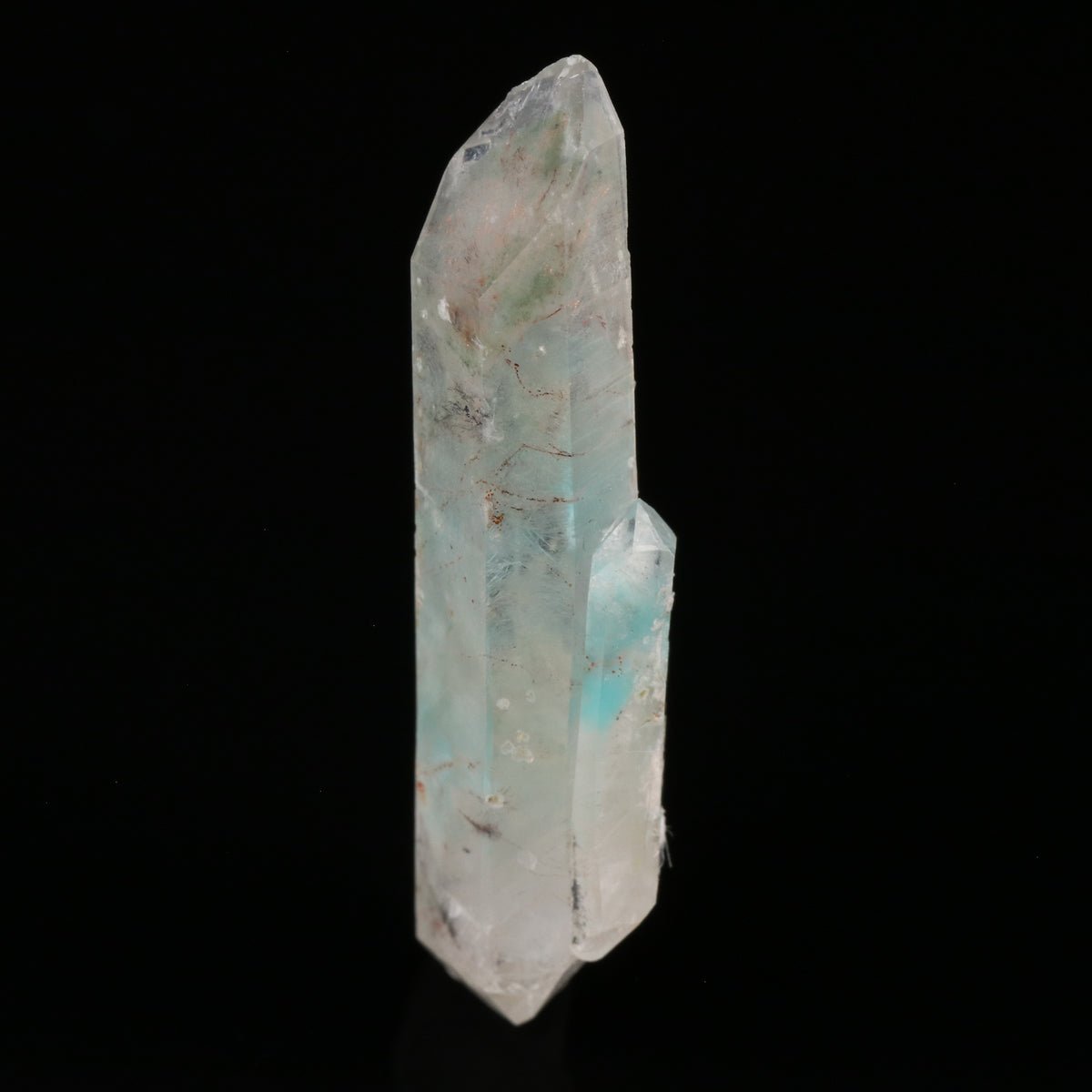 Ajoite & Native Copper in Quartz - photo 4