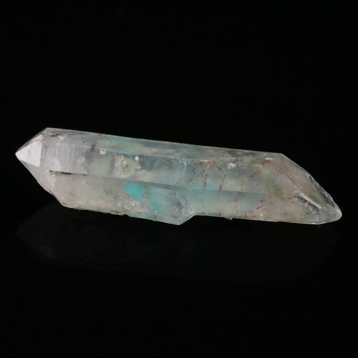 Ajoite & Native Copper in Quartz - photo 6