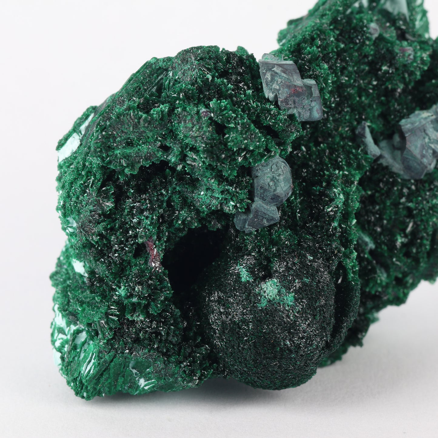 Cuprite on Malachite