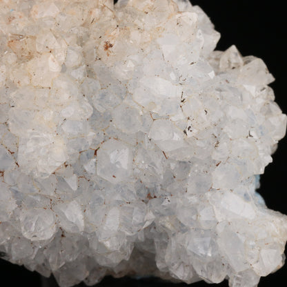 Quartz on Shattuckite — photo 4