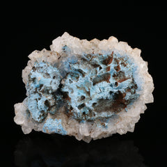 Quartz on Shattuckite - photo 5