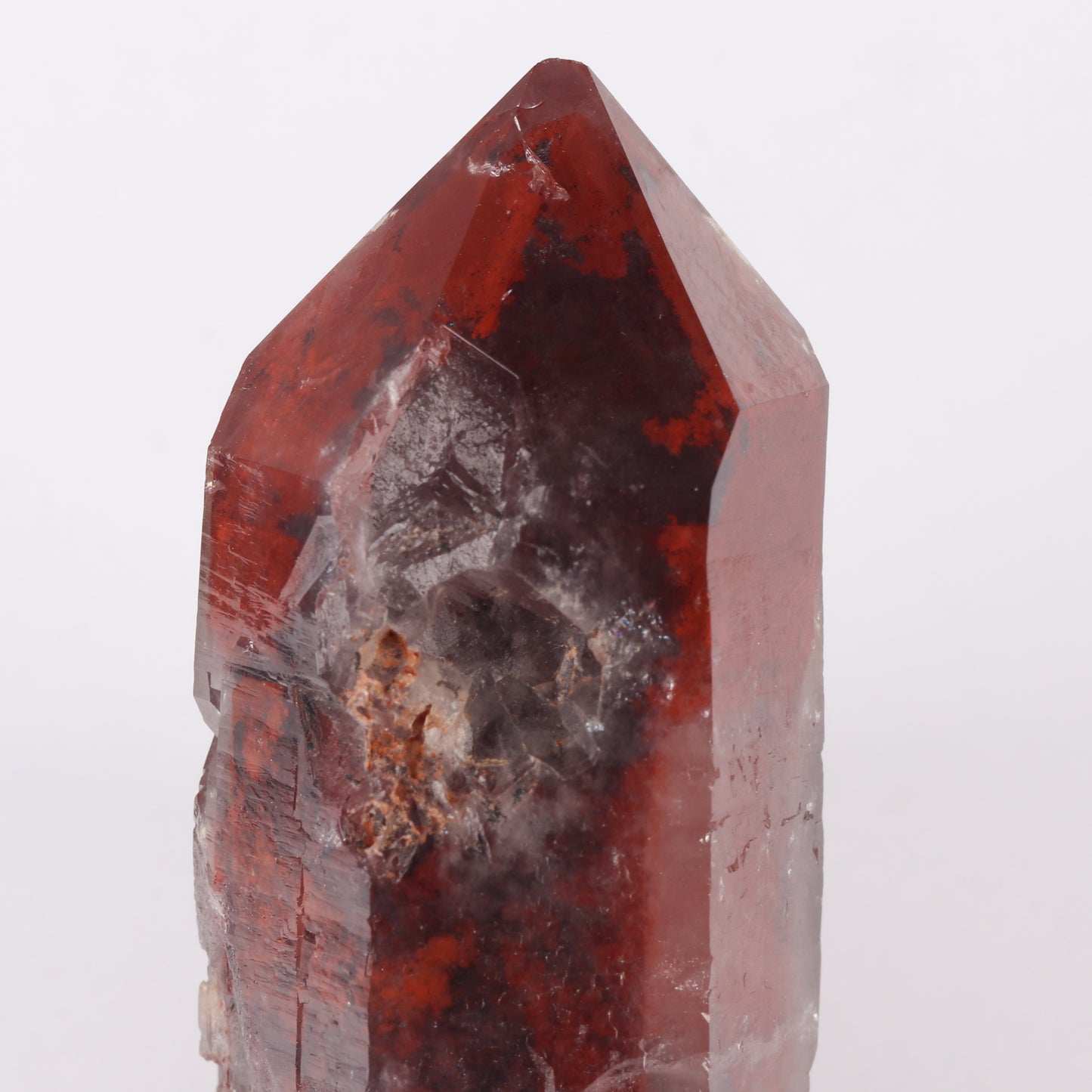 Red Hematite In Quartz