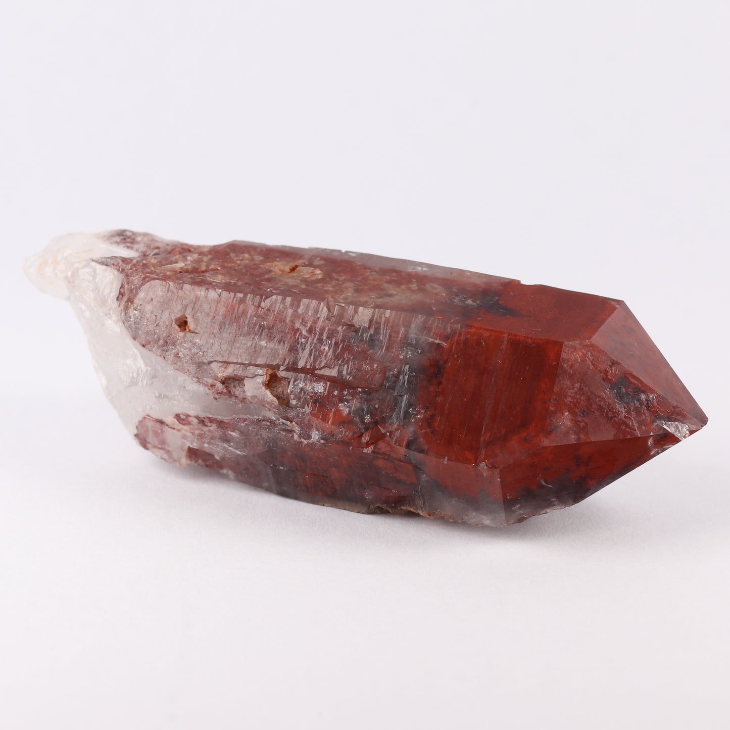 Red Hematite In Quartz