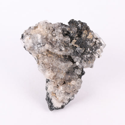 Calcite on Hausmannite