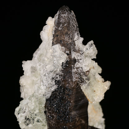 Opal-An on Smoky Quartz with Cassiterite