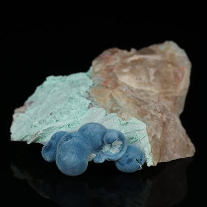 Shattuckite & Chrysocolla on Quartz