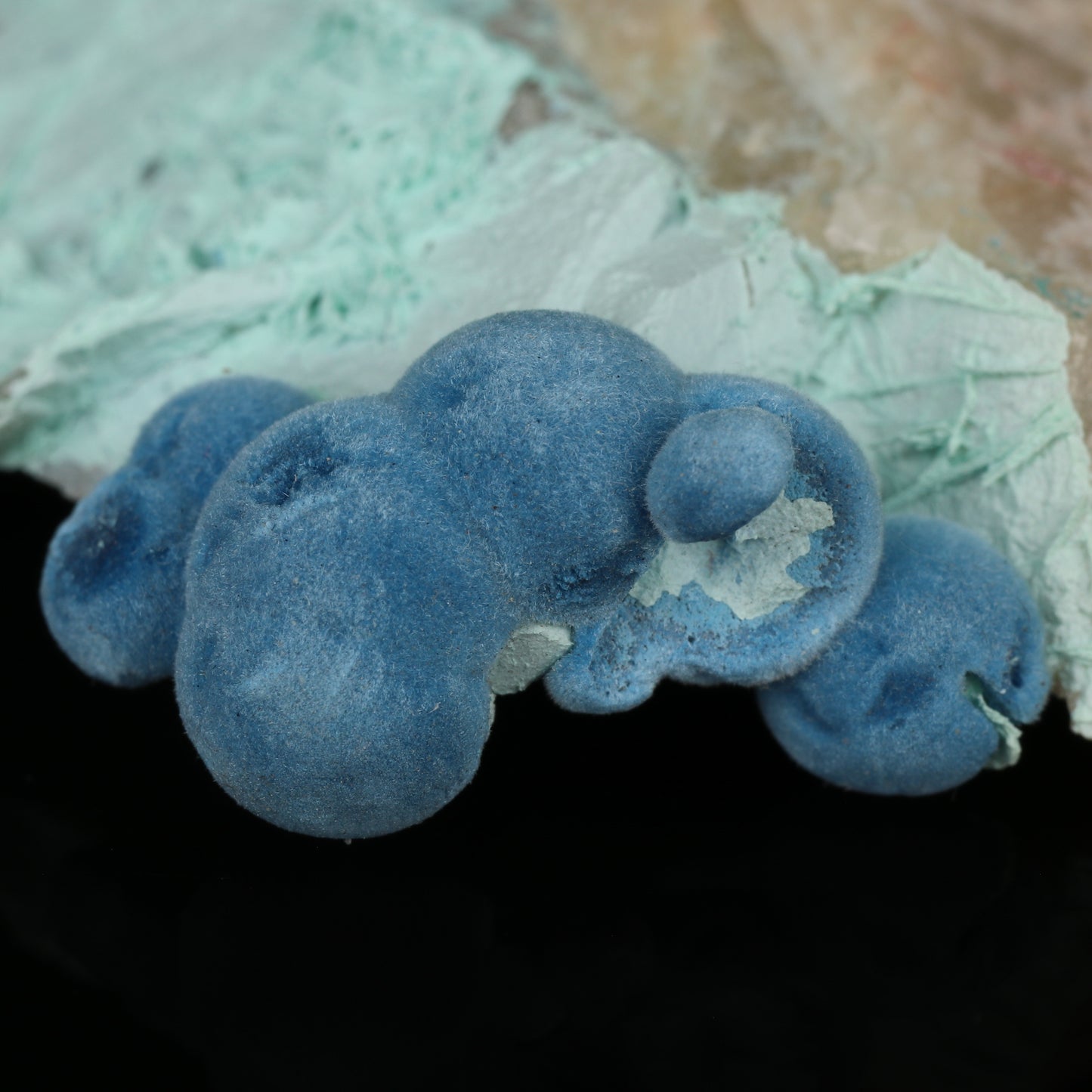 Shattuckite & Chrysocolla on Quartz