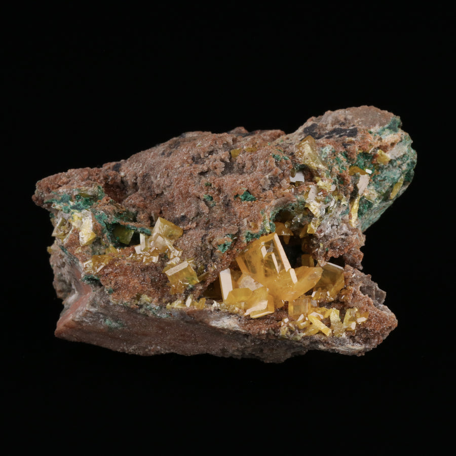 Wulfenite, Malachite(Ex the House of Gems) - photo 1