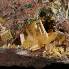 Wulfenite, Malachite(Ex the House of Gems) - photo 2