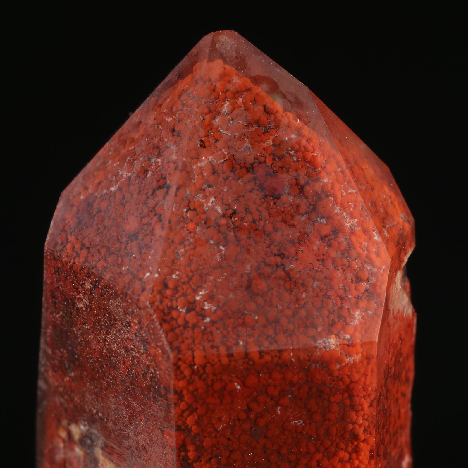 Red Hematite In Quartz