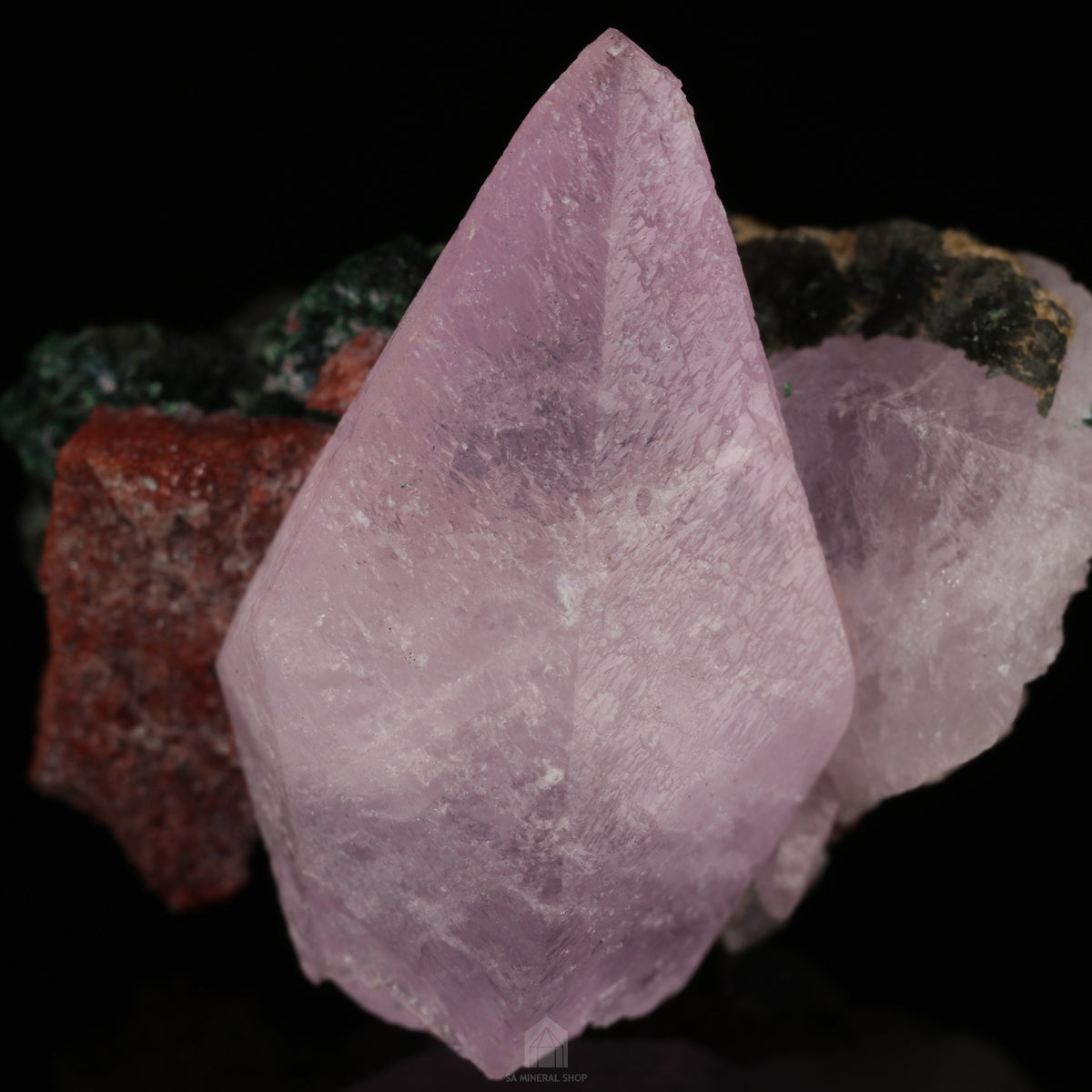 Cobaltoan Calcite on Matrix