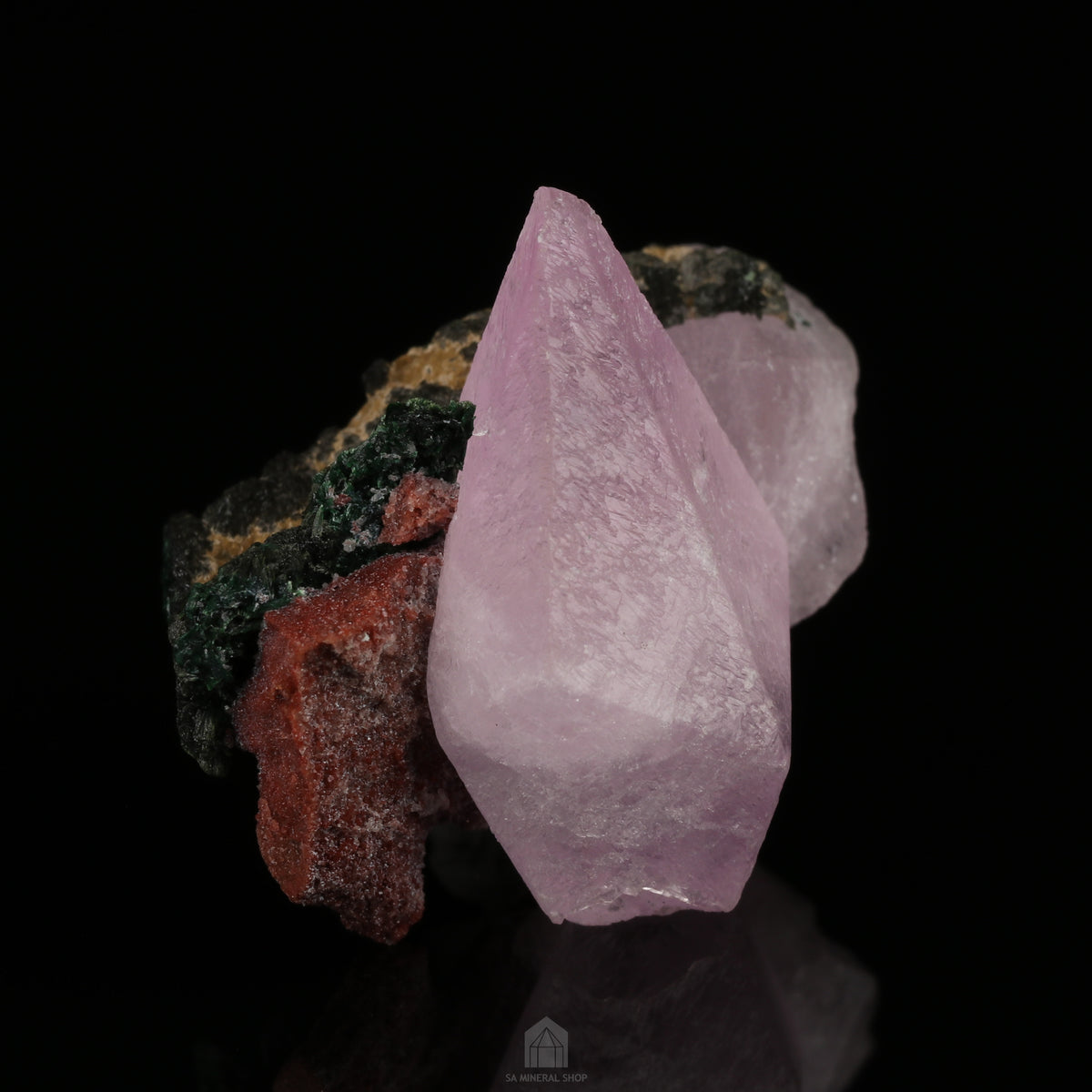 Cobaltoan Calcite on Matrix
