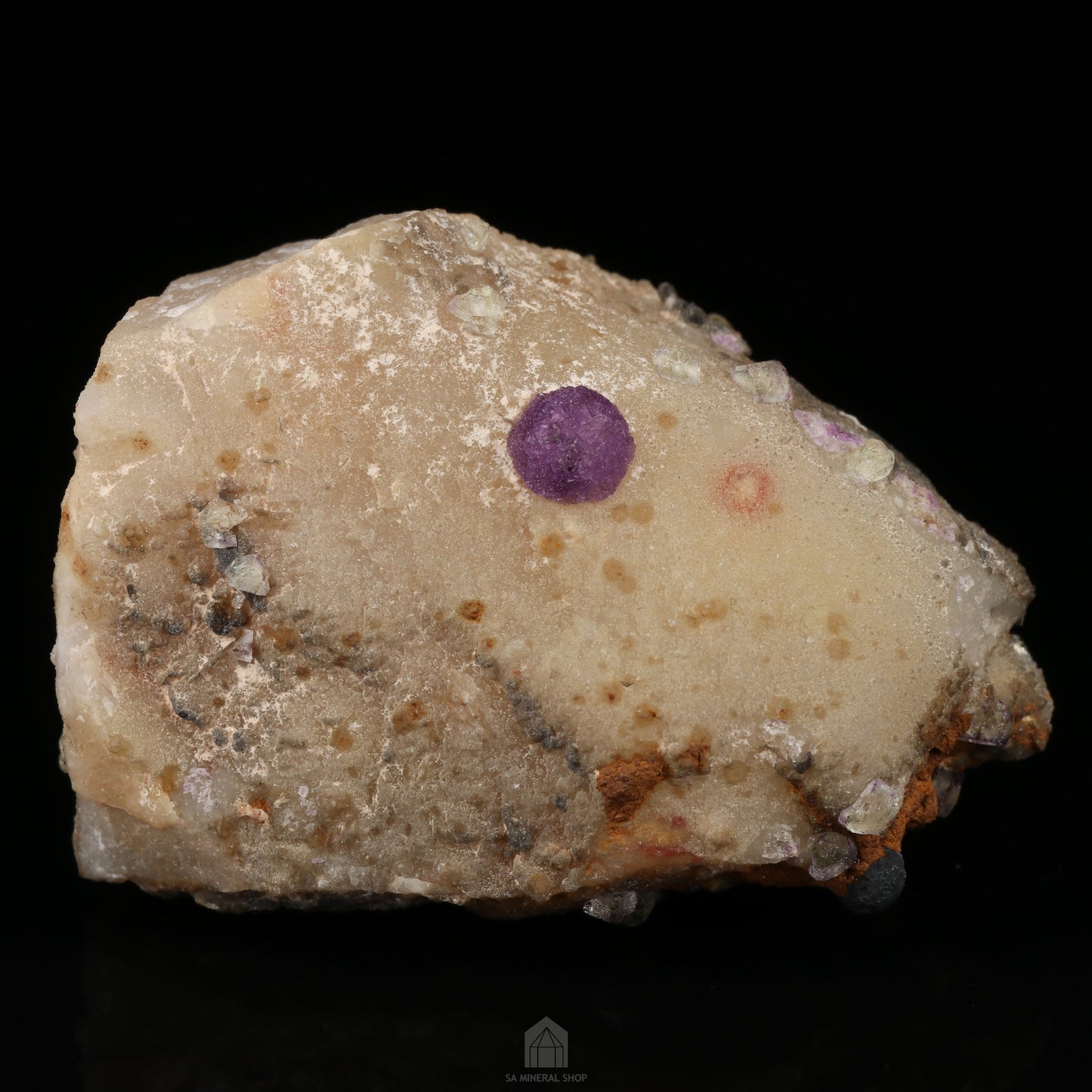 Fluorite on Quartz, Damaraland, Palmwag, Erongo, Namibia