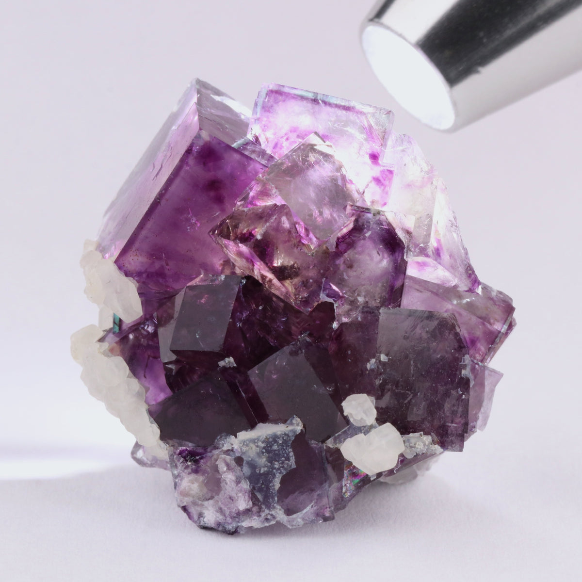 Calcite on Fluorite - photo 2