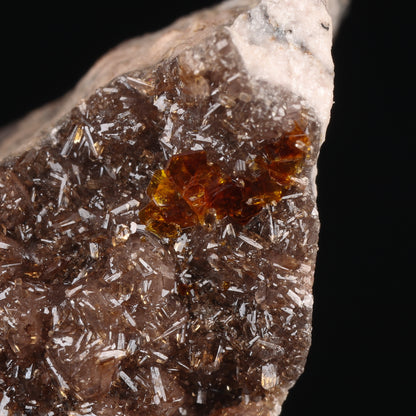 Shigaite, Rhodochrosite on Matrix