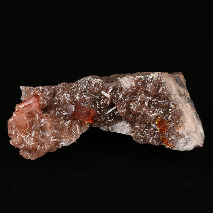 Shigaite, Rhodochrosite on Matrix