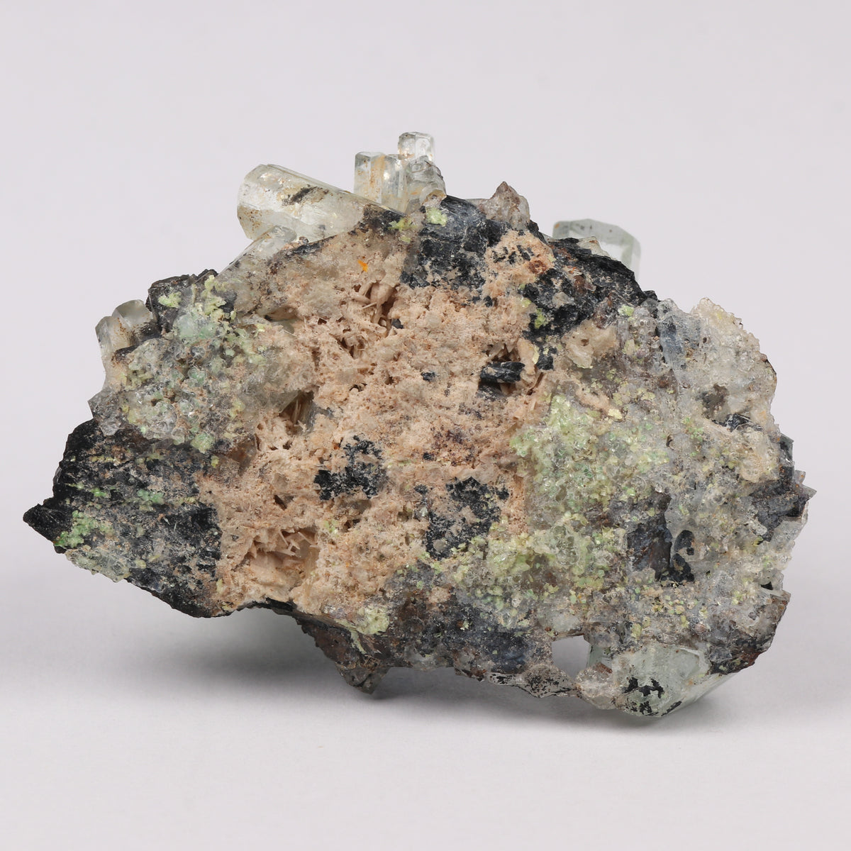 Aquamarine with Fluorite