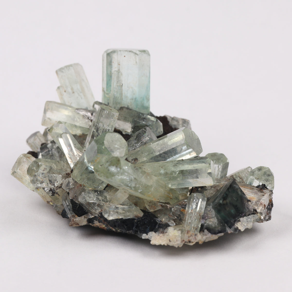 Aquamarine with Fluorite