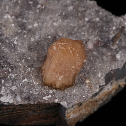 Olmiite, Calcite on Matrix