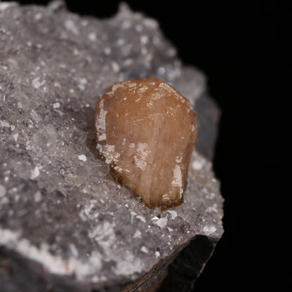 Olmiite, Calcite on Matrix