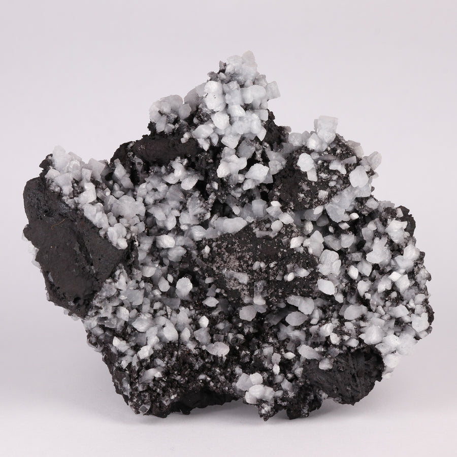 Celestine, Calcite on Matrix