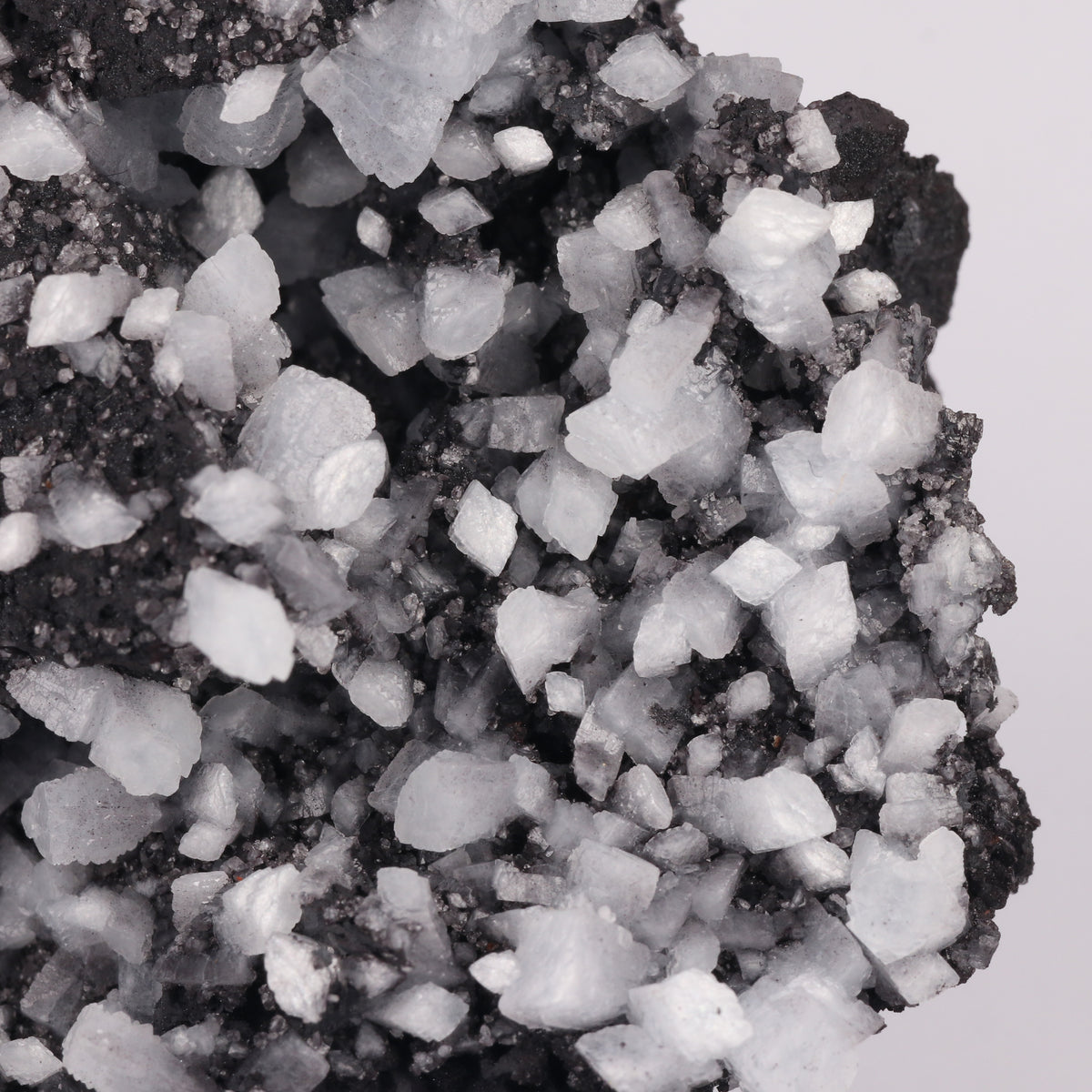 Celestine, Calcite on Matrix