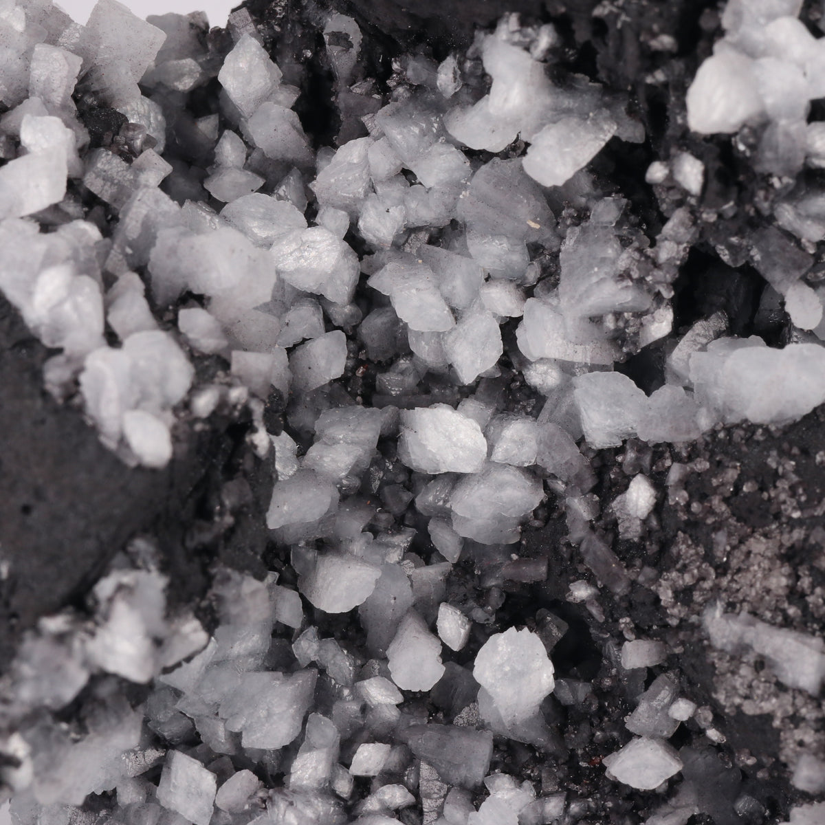 Celestine, Calcite on Matrix