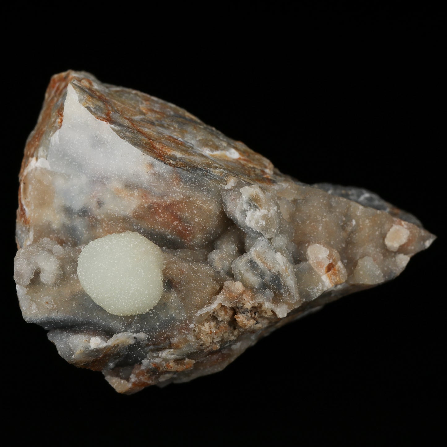 Quartz Drusy on Smithsonite, Skorpion Mine, Karas Region Namibia