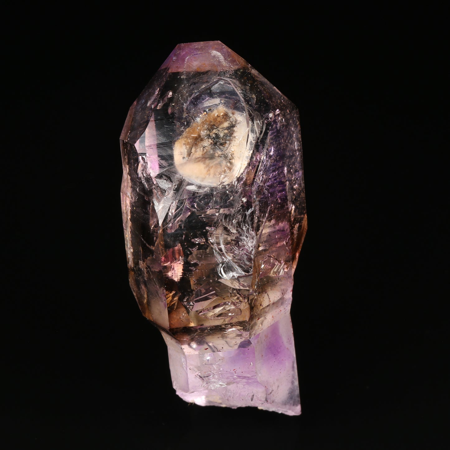 Enhydro Amethyst Smoky Quartz Sceptre, Gobobosebberge Mnt, Erongo, Namibia