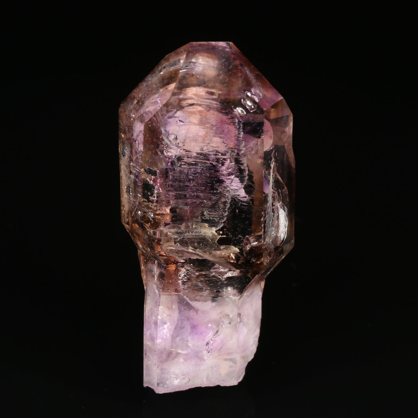 Enhydro Amethyst Smoky Quartz Sceptre, Gobobosebberge Mnt, Erongo, Namibia