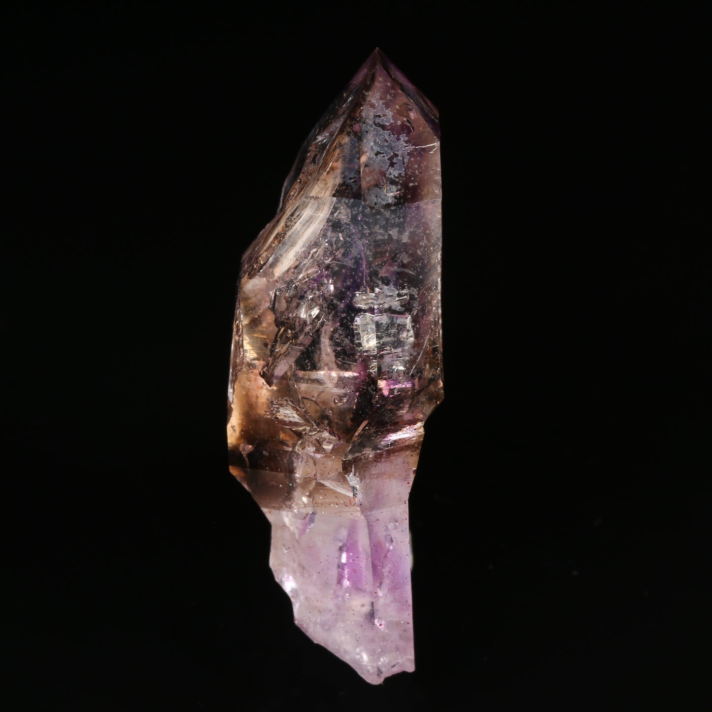 Enhydro Amethyst Smoky Quartz Sceptre, Gobobosebberge Mnt, Erongo, Namibia